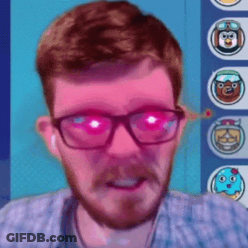Man Wearing Glasses And Earbuds GIF