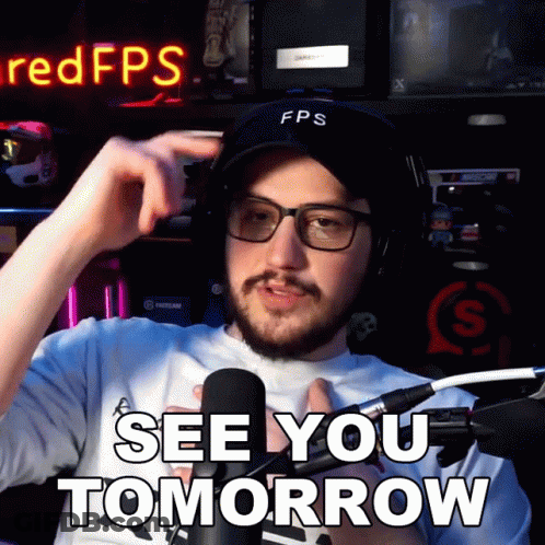 Man Wearing Glasses And FPS Hat GIF