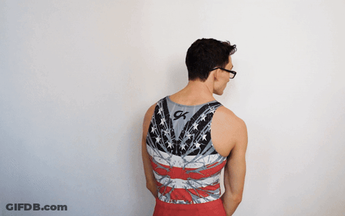 Man Wearing Glasses And G Tank Top GIF