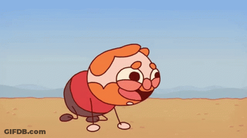 Man Wearing Glasses And Garfield Hat GIF