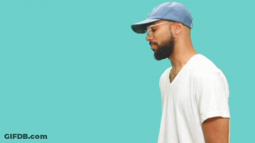 Man Wearing Glasses And Hat Hard Pass GIF