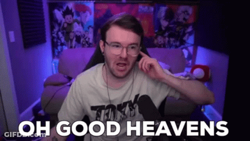 Man Wearing Glasses And Headphones At Microphone GIF