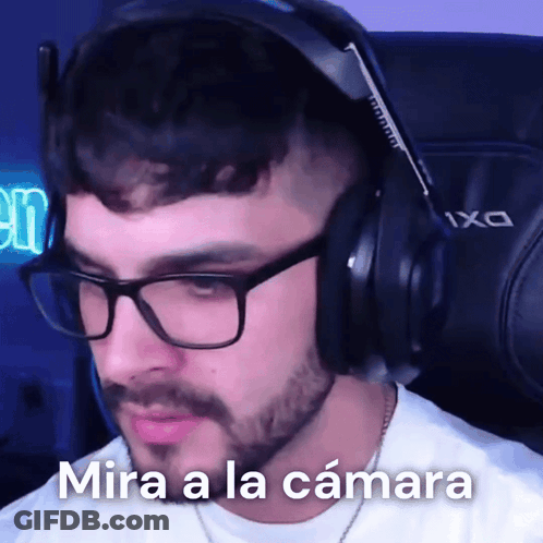 Man Wearing Glasses And Headphones GIF