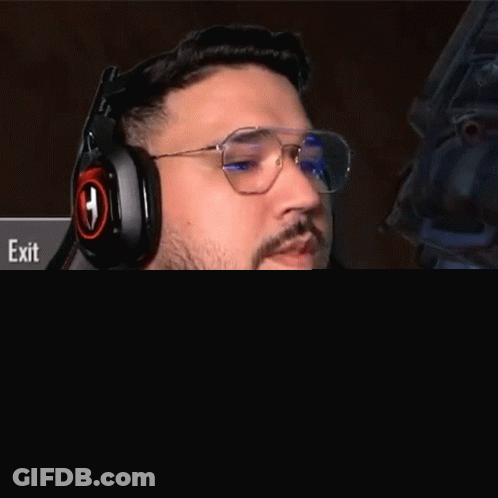 Man Wearing Glasses And Headphones Saying That's Right GIF