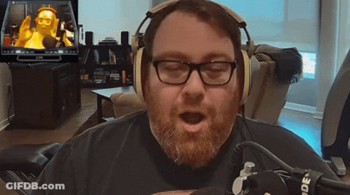 Man Wearing Glasses And Headphones With Rode GIF