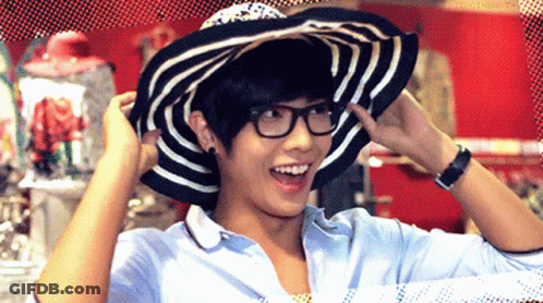 Man Wearing Glasses And Striped Hat Nitroheart GIF