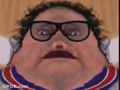 Man Wearing Glasses And Striped Sweater GIF