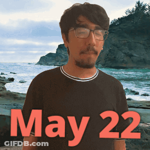 Man Wearing Glasses At Beach GIF