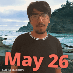Man Wearing Glasses At Beach GIF