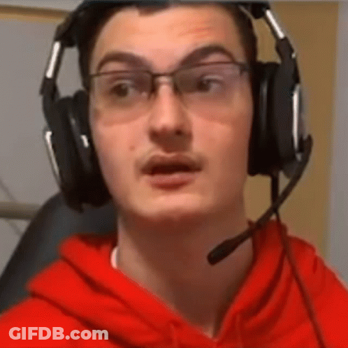 Man Wearing Glasses Headphones And Microphone GIF