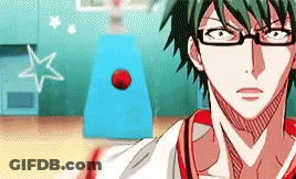 Man Wearing Glasses In Front Of Basketball Hoop GIF