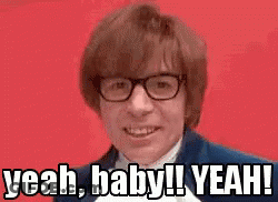 Man Wearing Glasses Making Funny Face GIF