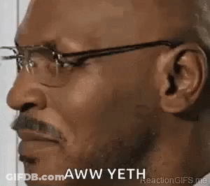 Man Wearing Glasses Making Funny Face GIF