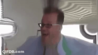 Man Wearing Glasses Making Funny Face GIF