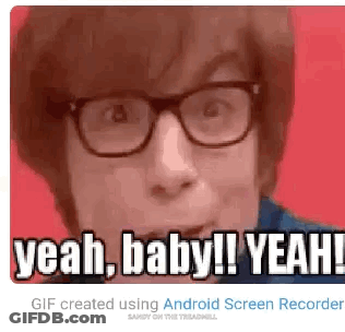 Man Wearing Glasses Making Funny Face GIF