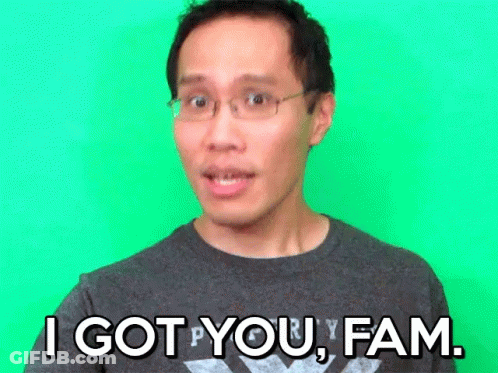 Man Wearing Glasses Saying I Got You Fam GIF
