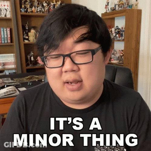 Man Wearing Glasses Saying Minor Thing GIF