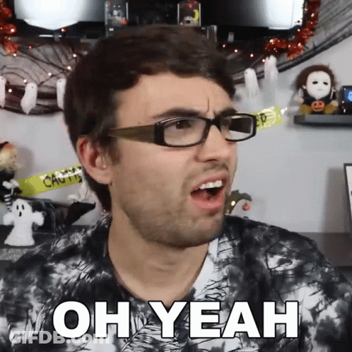 Man Wearing Glasses Saying Oh Yeah GIF