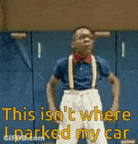 Man Wearing Glasses Saying This Is Not Where I Parked My Car GIF