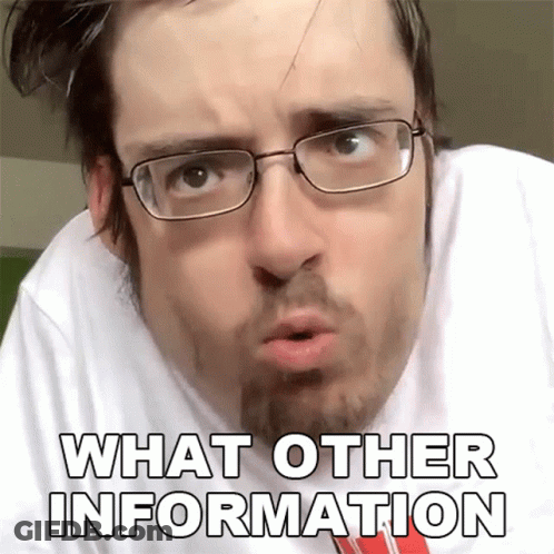 Man Wearing Glasses Saying What GIF