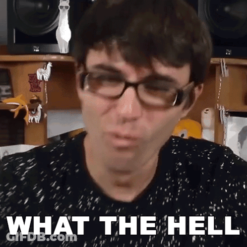 Man Wearing Glasses Saying What The Hell GIF