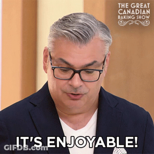 Man Wearing Glasses Says It's Enjoyable GIF