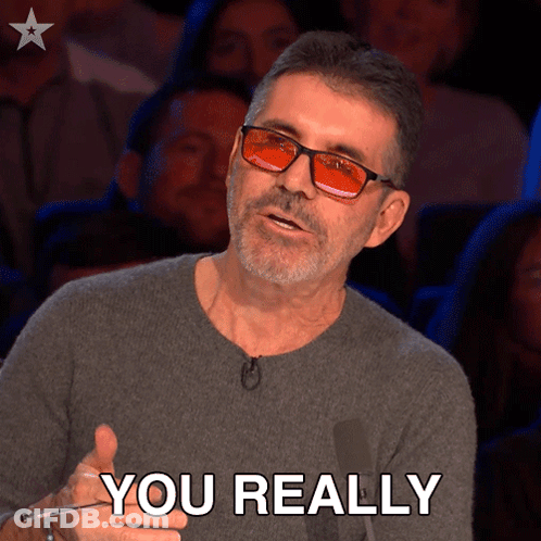 Man Wearing Glasses Says You Really GIF