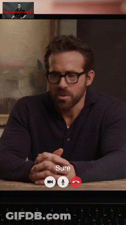 Man Wearing Glasses Talking On Video Call GIF