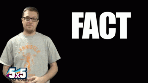 Man Wearing Glasses True Fact GIF