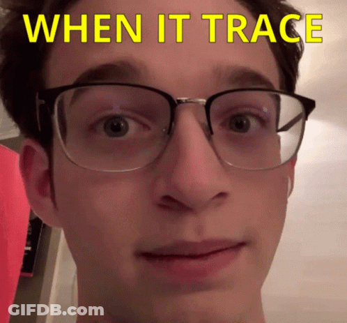 Man Wearing Glasses When It Trace GIF