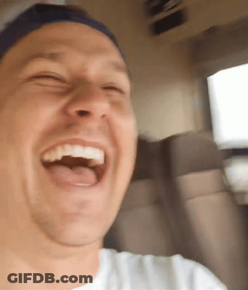 Man Wearing Green Cap Laughing GIF