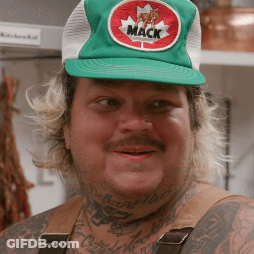 Man Wearing Green Mack And Hat GIF