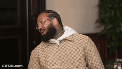 Man Wearing Gucci Jacket And Glasses GIF