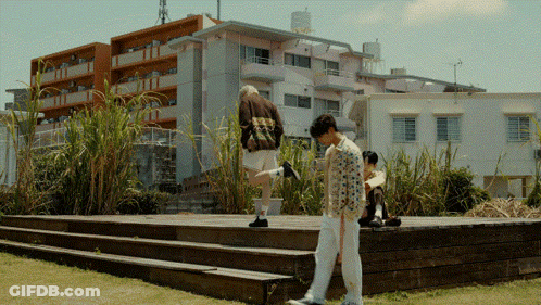 Man Wearing Gucci Jacket On Stage GIF