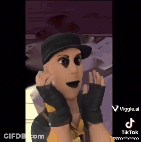 Man Wearing Hat And Gloves TikTok Account GIF