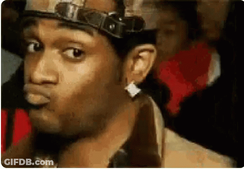 Man Wearing Hat And Goggles Making Face GIF
