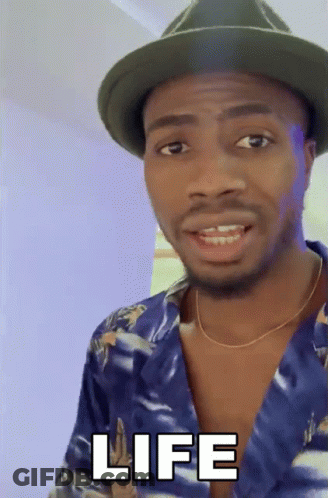 Man Wearing Hat And Life Shirt GIF