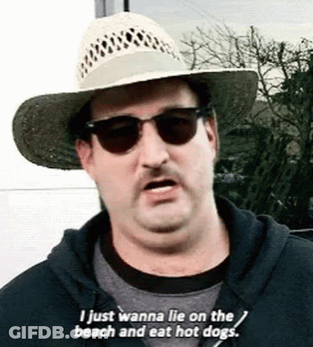 Man Wearing Hat And Sunglasses Talking GIF