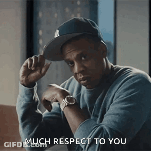 Man Wearing Hat And Watch Saying Much Respect GIF
