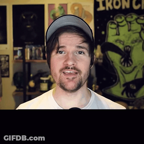 Man Wearing Hat And White Shirt It's Back GIF
