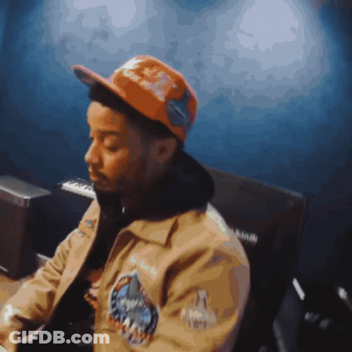 Man Wearing Hat Saying A GIF