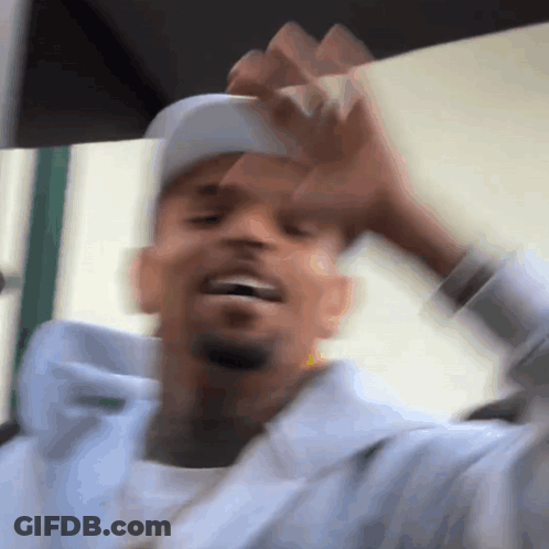 Man Wearing Hat Saying A GIF