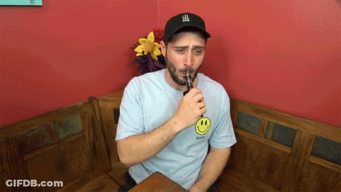 Man Wearing Hat Saying LL GIF