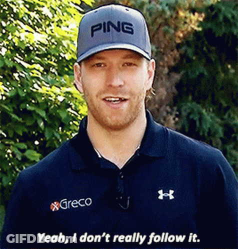 Man Wearing Hat Saying Ping GIF