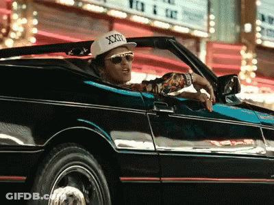 Man Wearing Hat Saying XXX Driving Car GIF