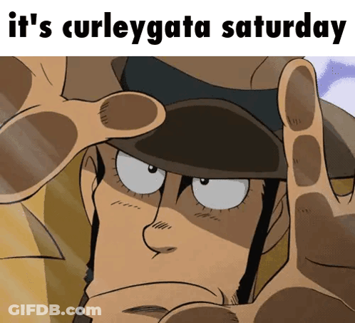 Man Wearing Hat With Curleygata Saturday GIF