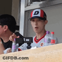 Man Wearing Hat With Letter D GIF