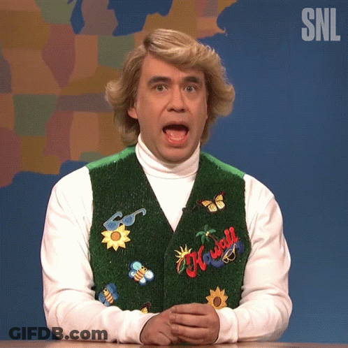 Man Wearing Hawaii Sweater GIF