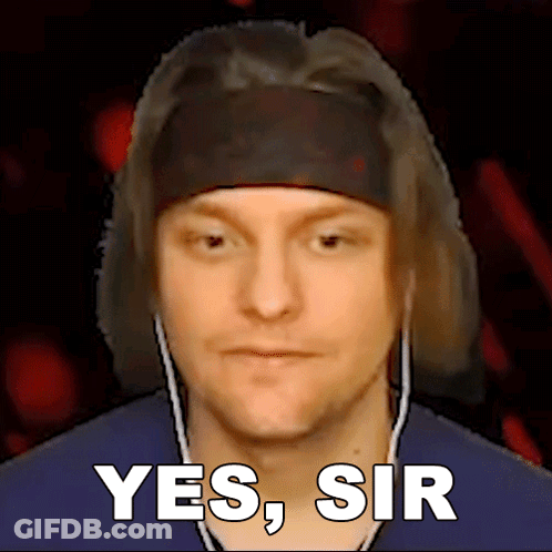 Man Wearing Headband And Earbuds Says Yes Sir GIF