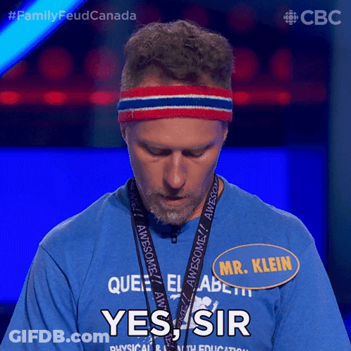Man Wearing Headband And Yes Sir Medal GIF